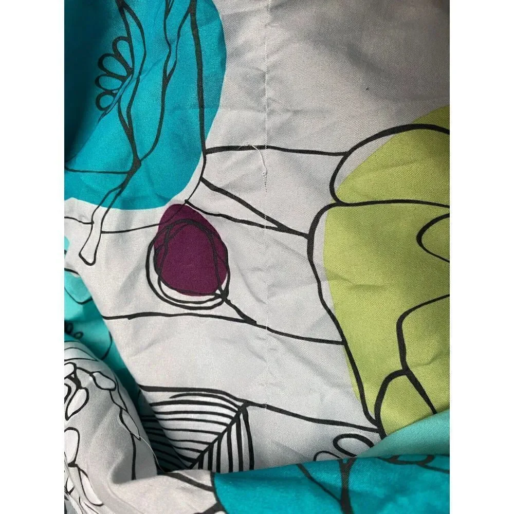 Room Essentials Bright Botanical Bed Duvet Cover With Flaw